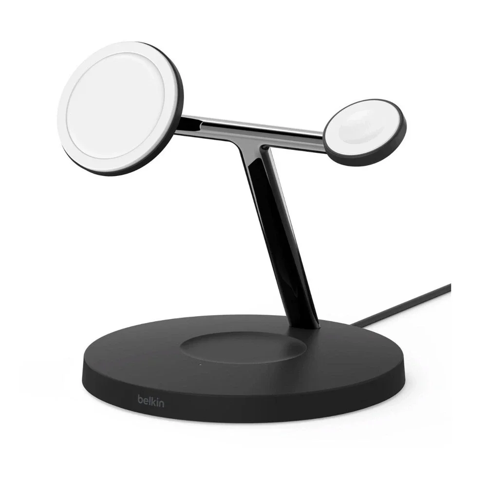 Belkin Boost Charge Pro 3-in-1 Wireless Charger‎ MagSafe WIZ009 Black Stand